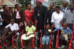 Wheel Chair giving at the Foundation Launch (OSCF)